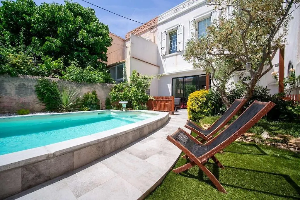 מרסיי Maison Air Conditionne, Piscine, Quartier Calme Proche Des Plages